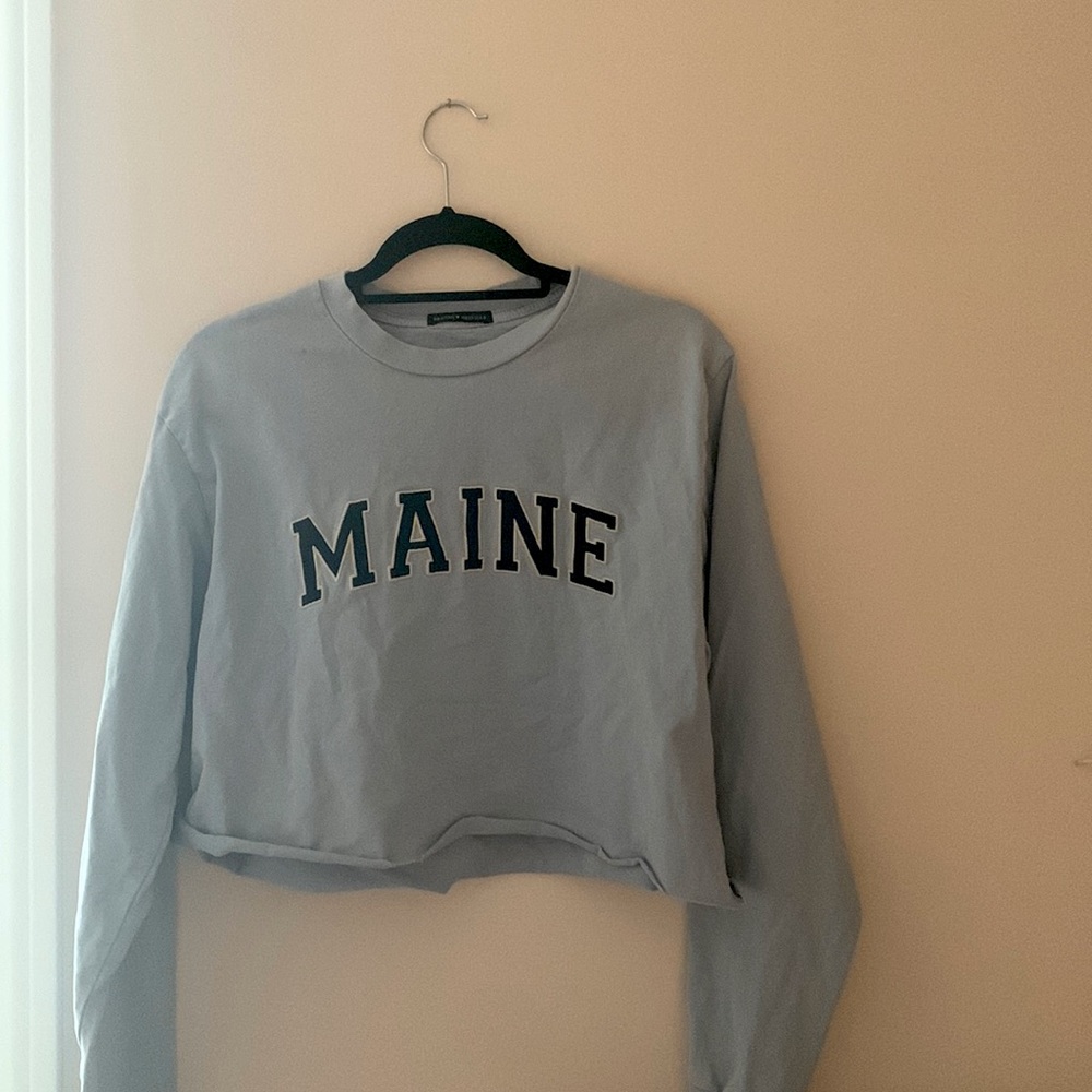 blue brandy long sleeve (little stain at top but not really noticeable on)